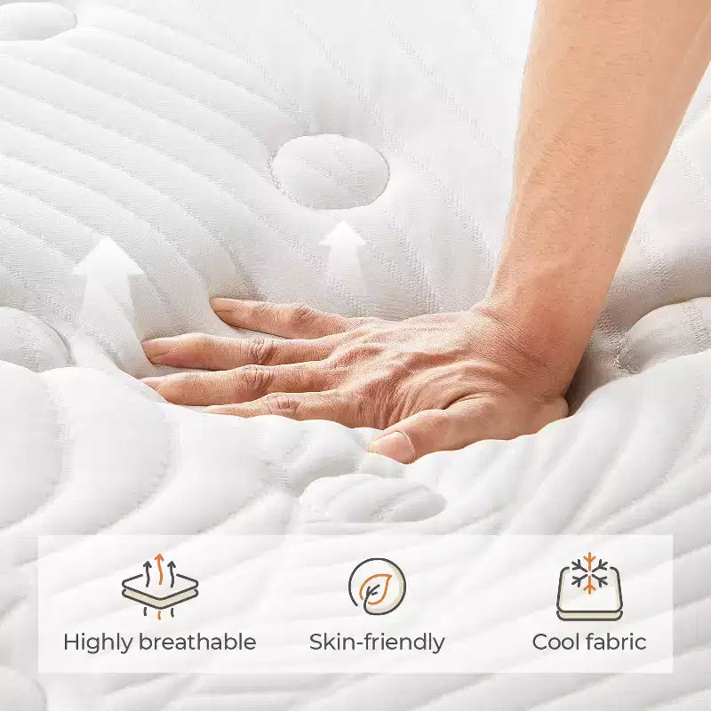 10/12/14/16 inch Cooling Gel-Infused Memory Hybrid Mattress Medium Firm